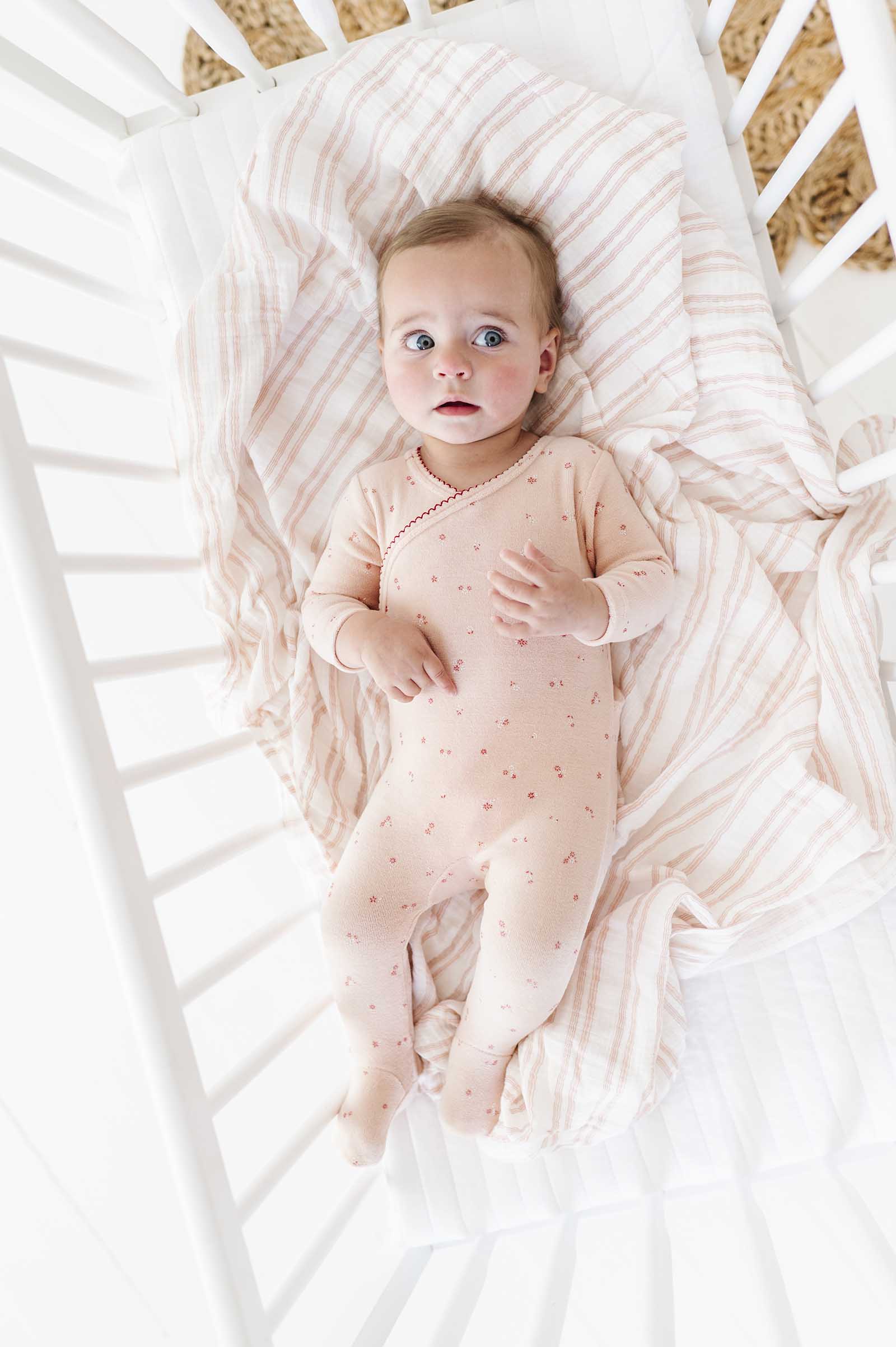 2 Pack Cotton Muslin Swaddle Blanket - Pink Butterfly