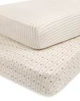 crib sheet Bedding set linear berry