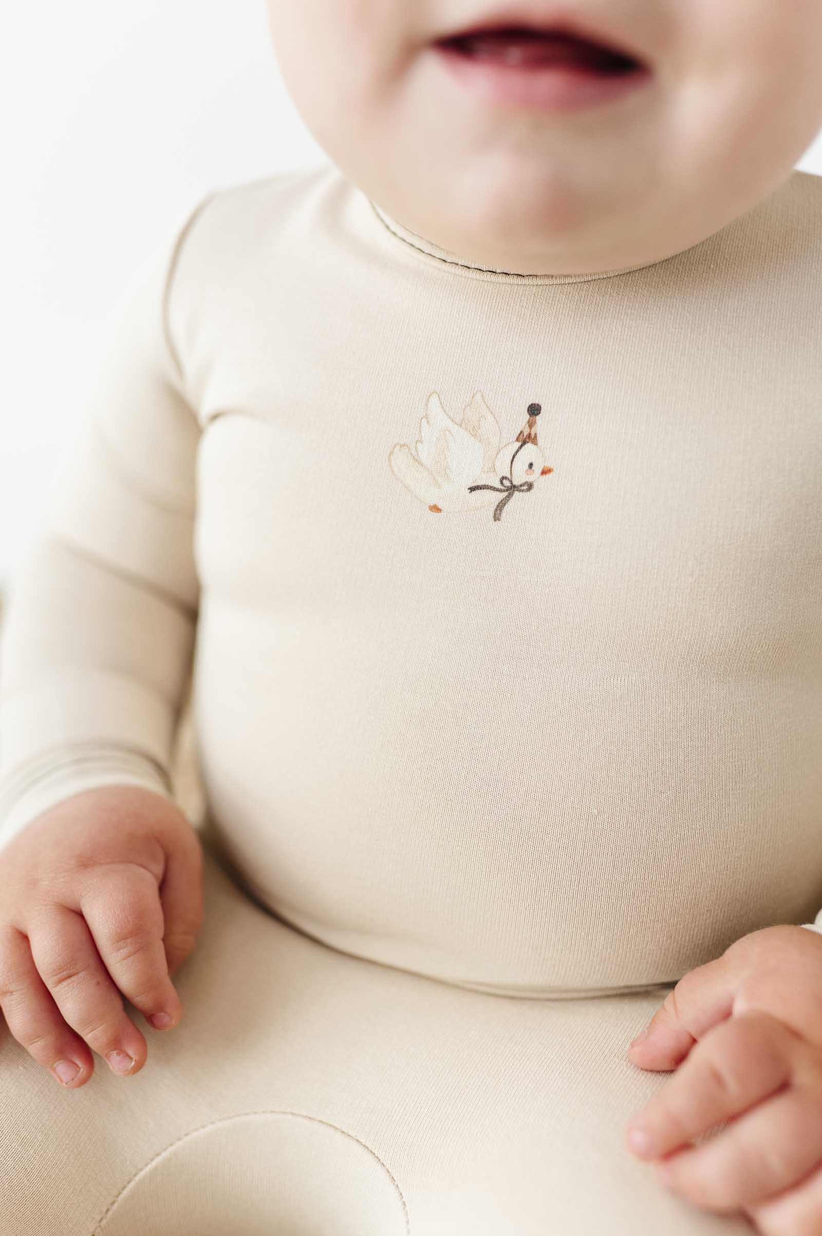 Organic French Terry - Bird Collection - Footie + Bonnet