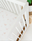 snug elastic fit Butterfly Crib Sheet Set