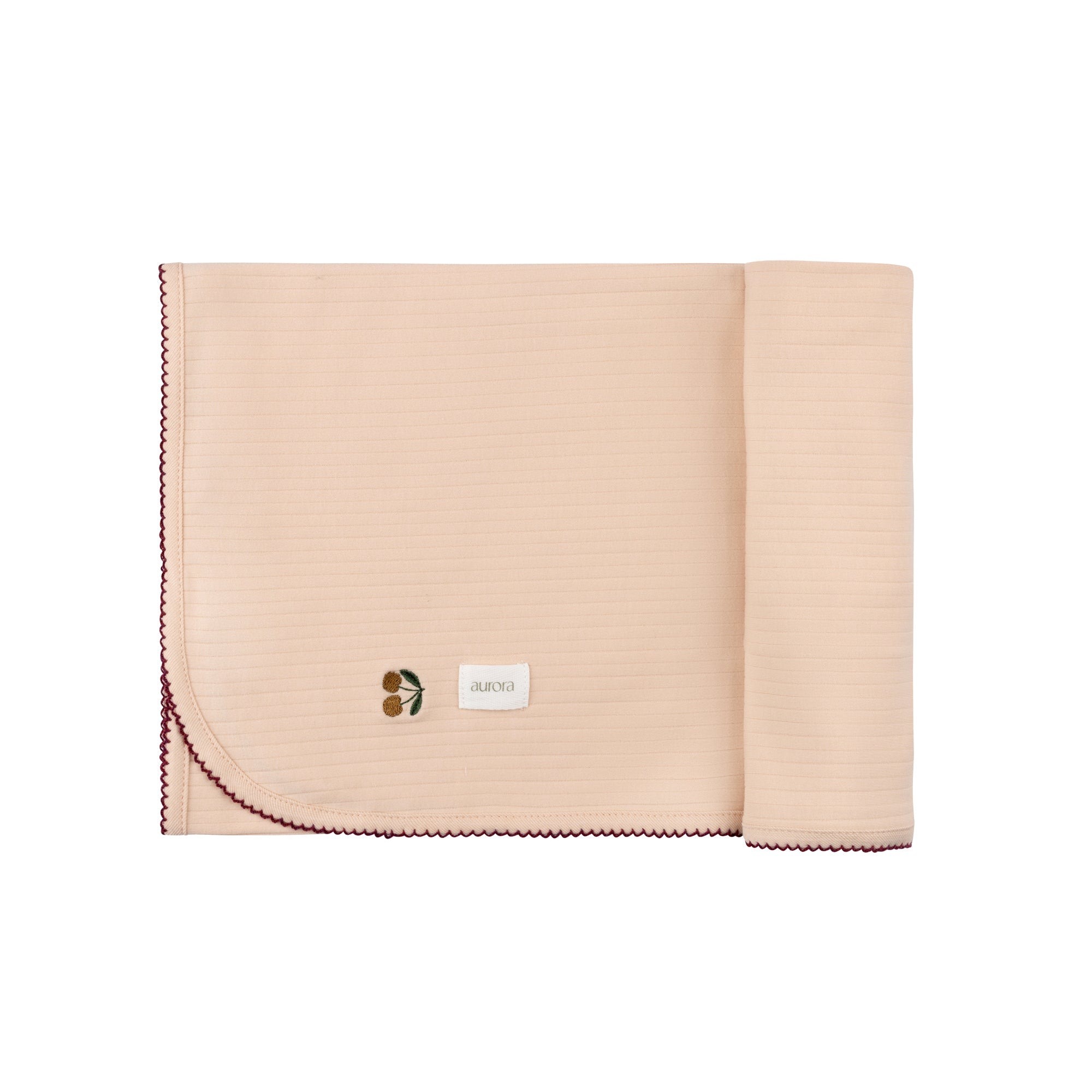 Embroidered Cherry Print Collection - Blanket