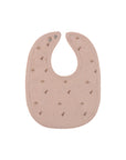 Pink floral print durable bib