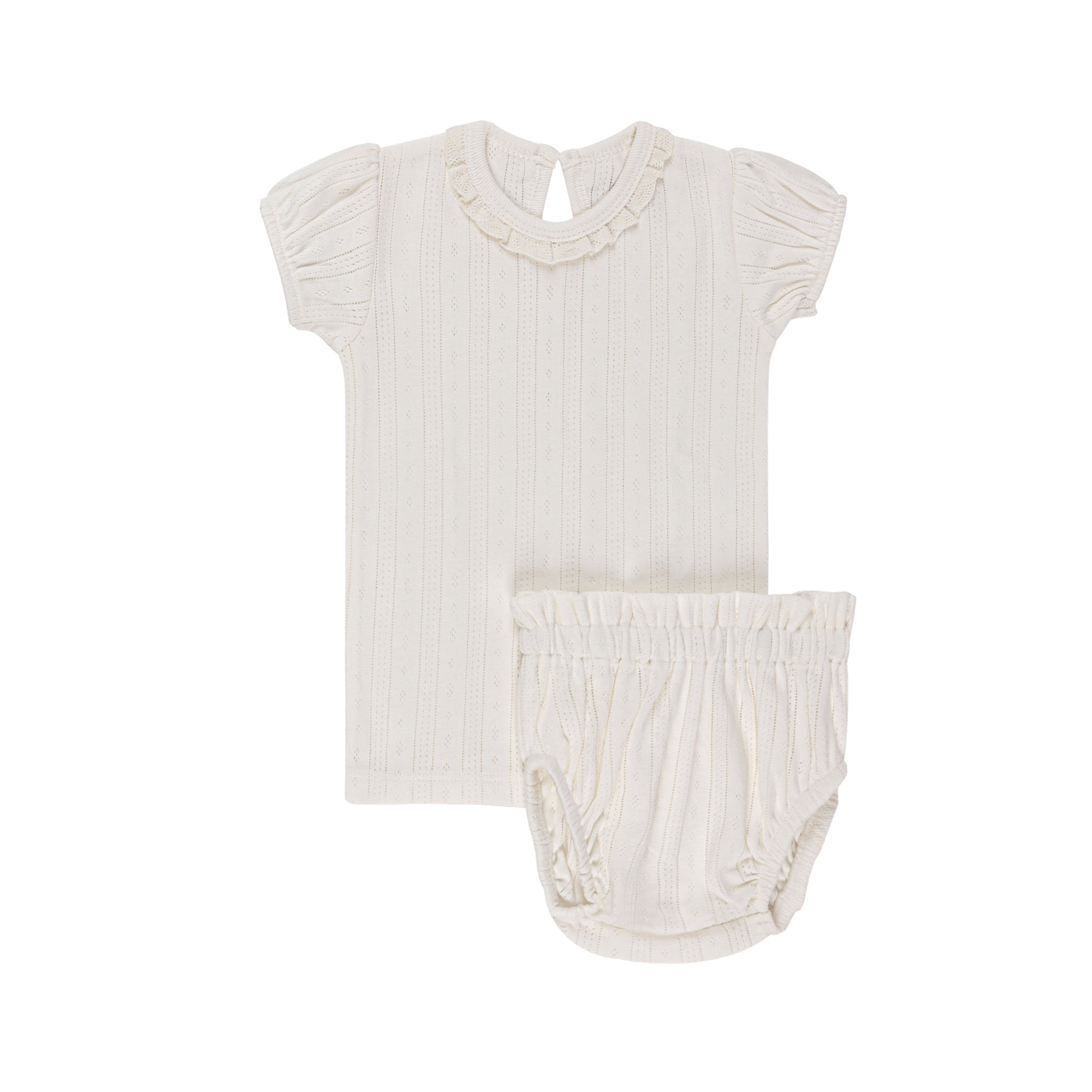 Pointelle Collection- Top + Bloomer