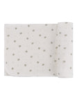 Soft Floral Muslin Cotton Swaddle Blanket Tan