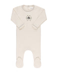 Soft ivory boys Cotton Baby Footie – Garden Floral Center