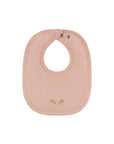 Organic Wide Rib Embroidered Scallop Collar Collection - Bib