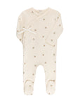 Soft Bamboo Baby Footie – Embroidered Collection