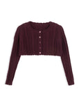 Cable Pointelle Collection - Cardigan