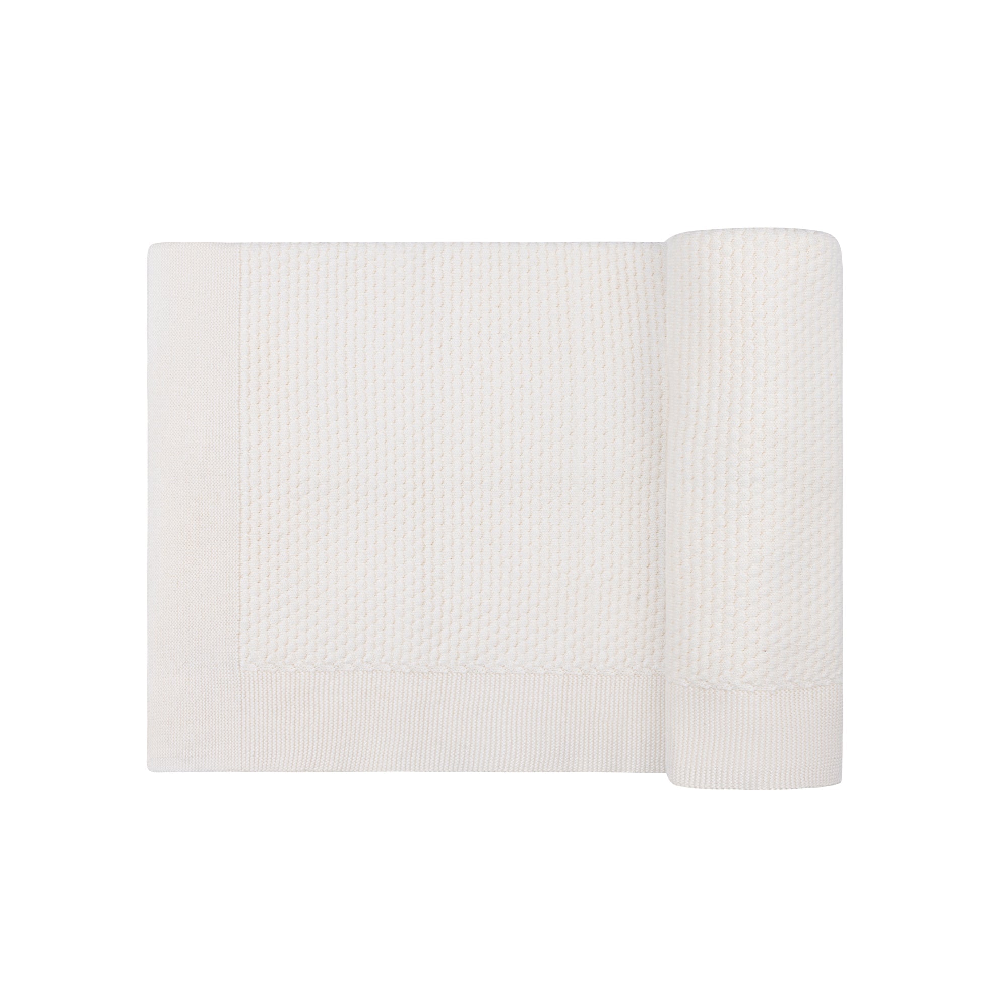 breathable Ivory knit blanket