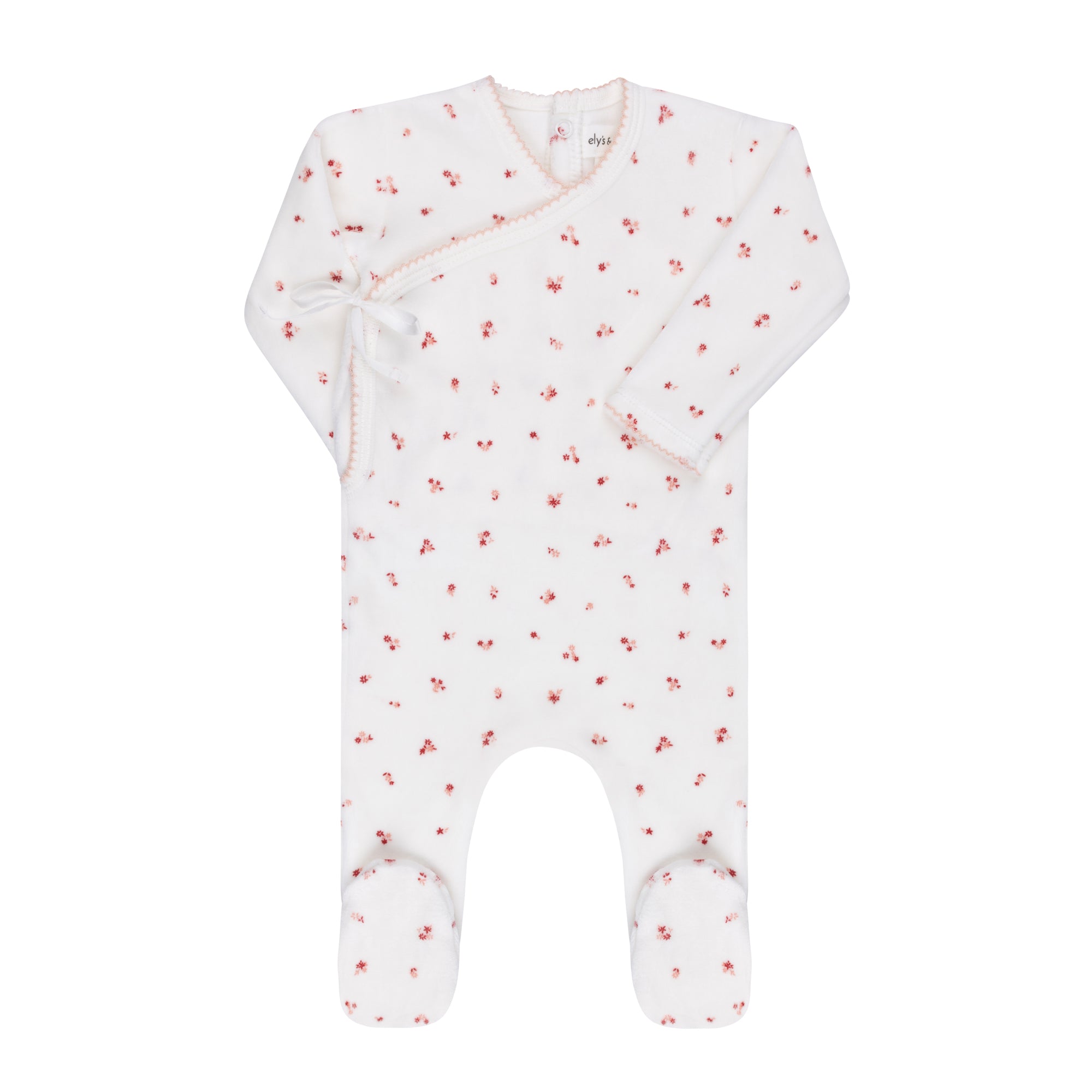 Velour Cluster Flower & Leaf Collection - Footies