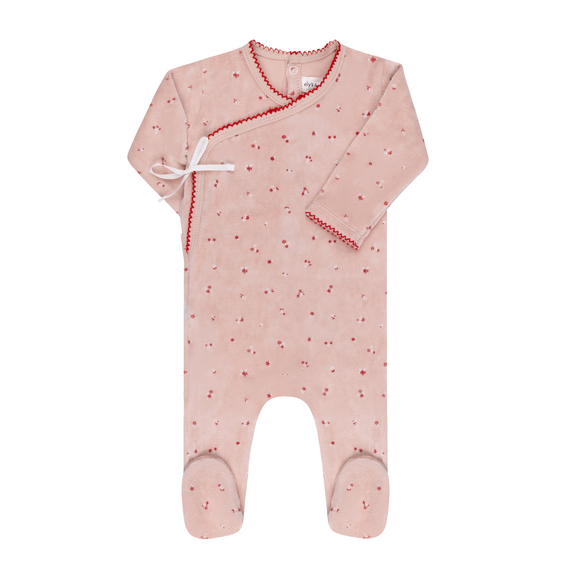 Velour Cluster Flower & Leaf Collection - Footies
