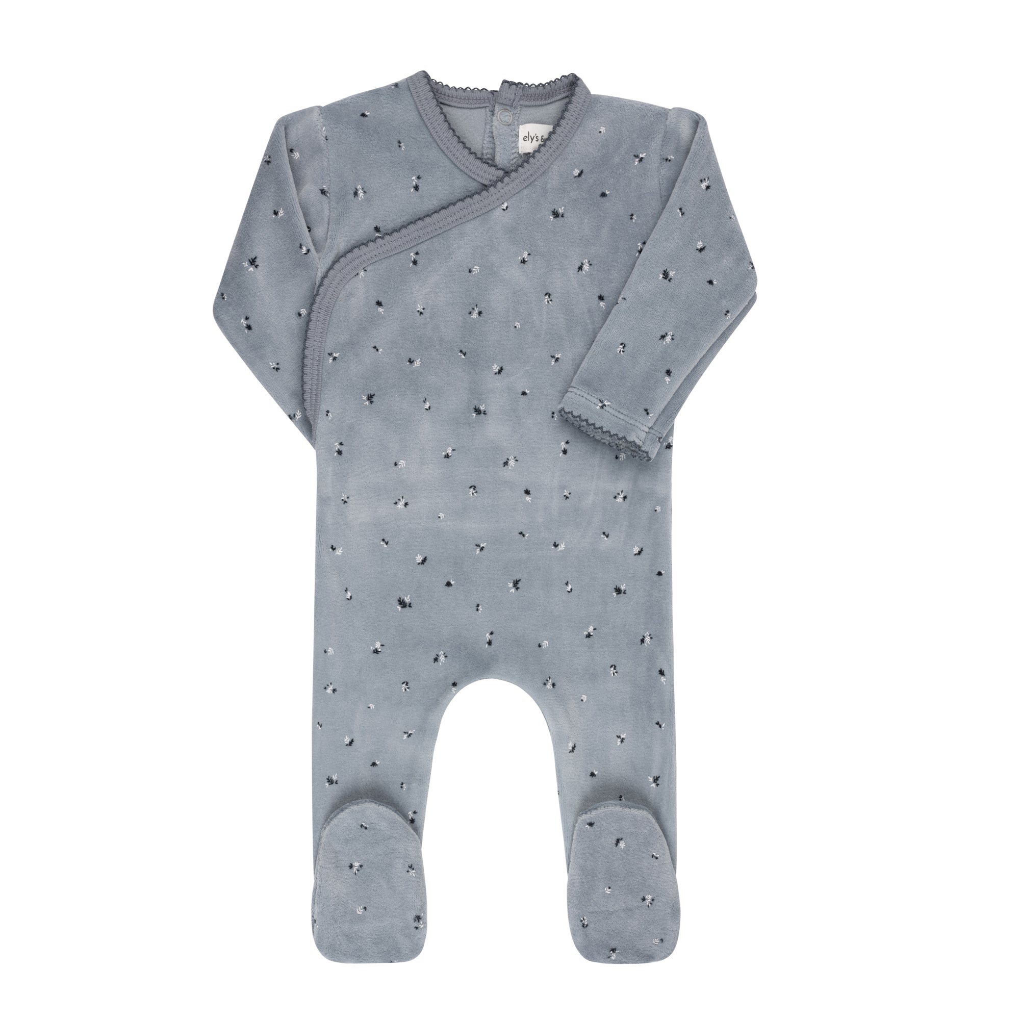 Velour Cluster Flower & Leaf Collection - Footies