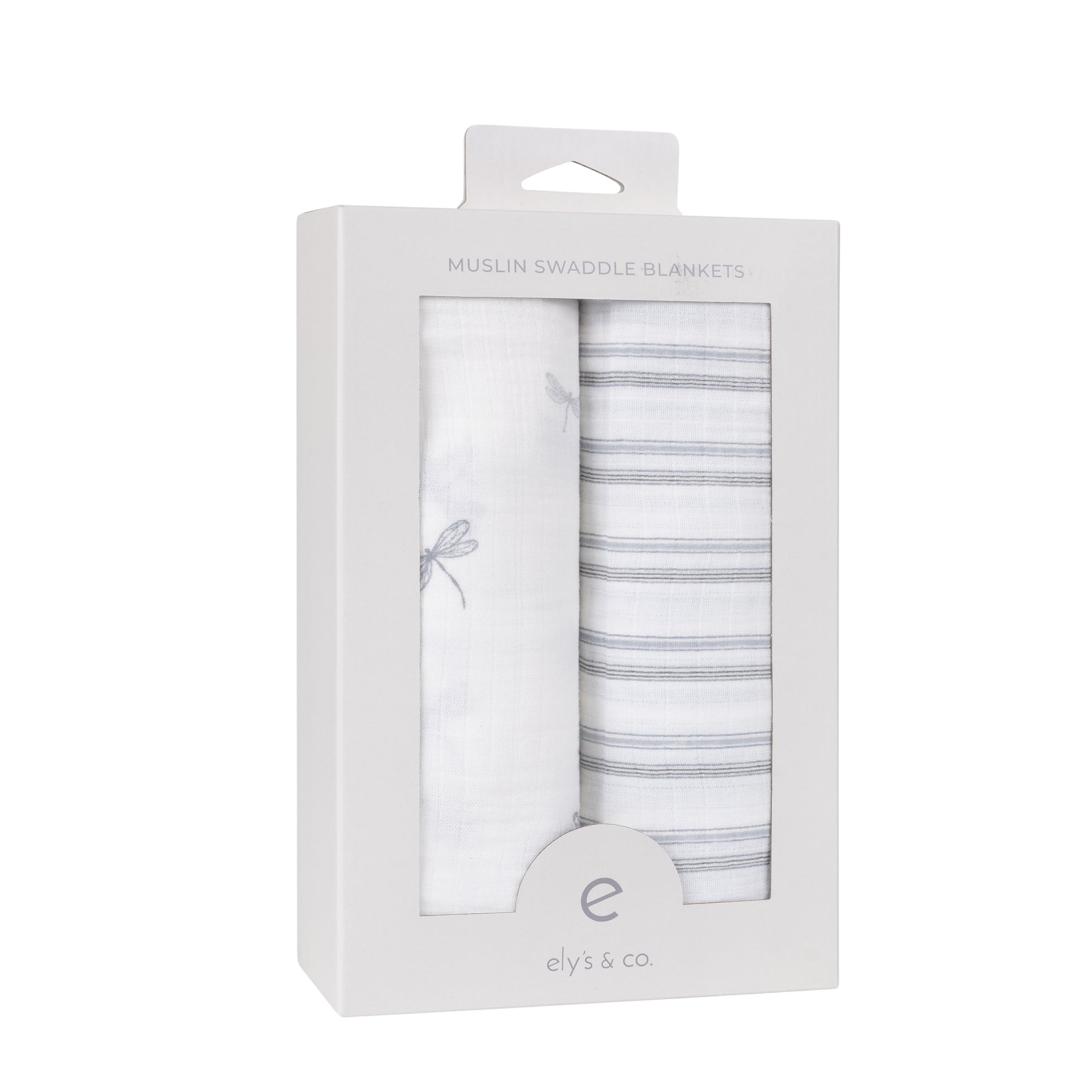 2 Pack Cotton Muslin Swaddle Blanket - Blue Dragonfly