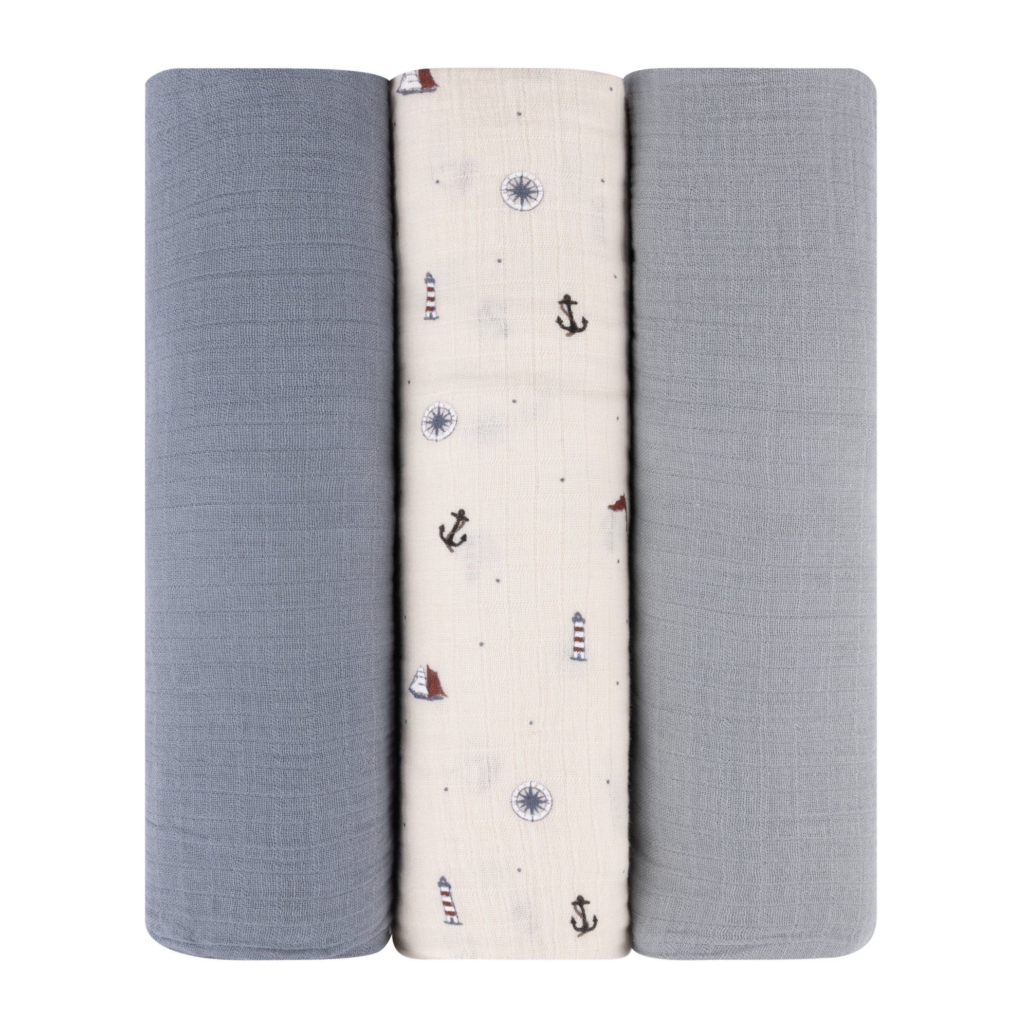 3 Pack Cotton Muslin Swaddle Blanket