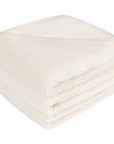 Cream Hooded Towel & Washcloth
