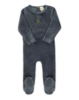 Velour Plaid Bear Collection - Footie