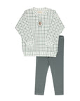 Modal French Terry Plaid Sheep Collection - Lounge Set