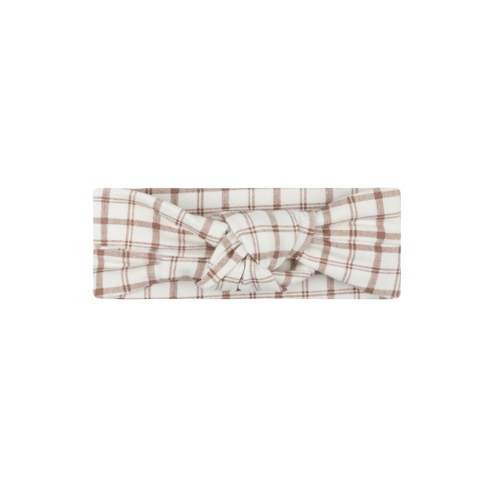 Modal French Terry Plaid Sheep Collection - Knot Headband