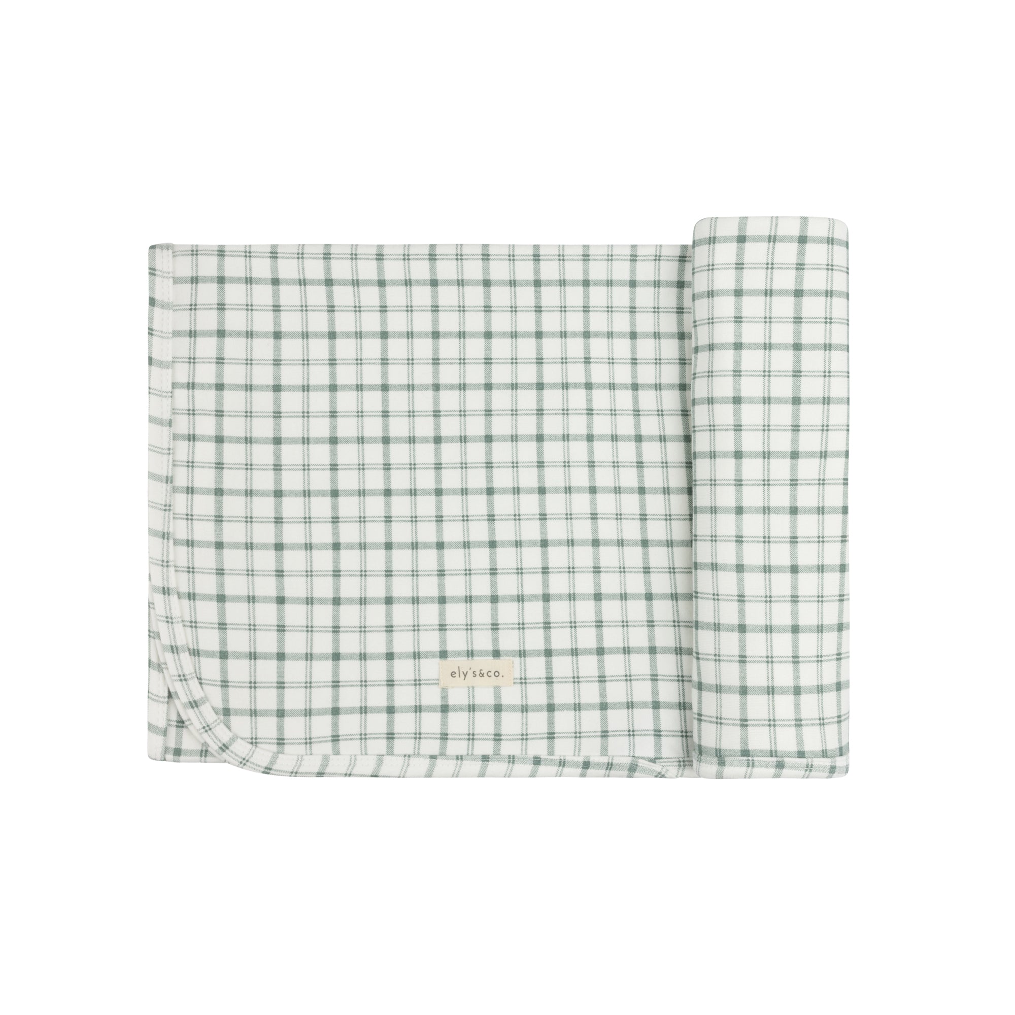 Modal French Terry Plaid Sheep Collection - Blanket