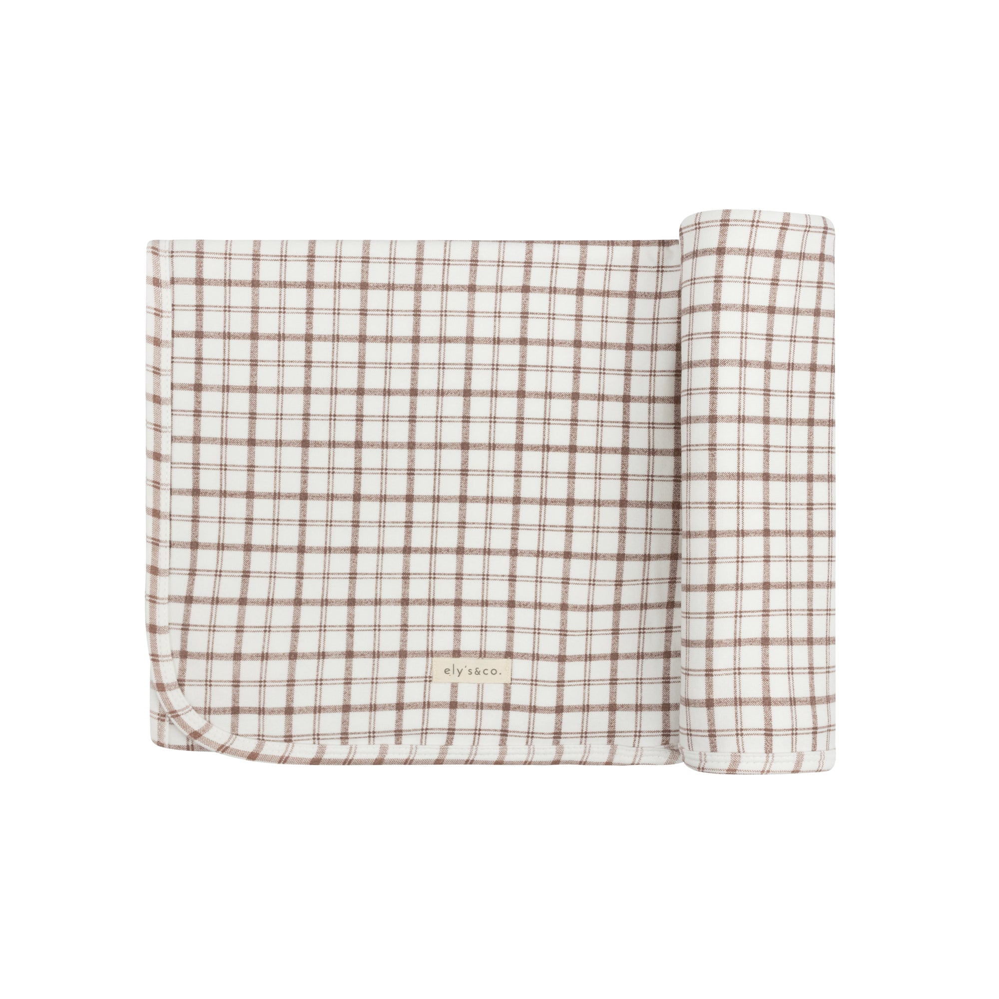 Modal French Terry Plaid Sheep Collection - Blanket