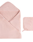 Pink Hooded Towel & Washcloth