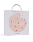 Gift Ready Floral Muslin Cotton Swaddle Blanket Pink