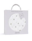 Gift Ready Ivory Floral Muslin Cotton Swaddle Blanket