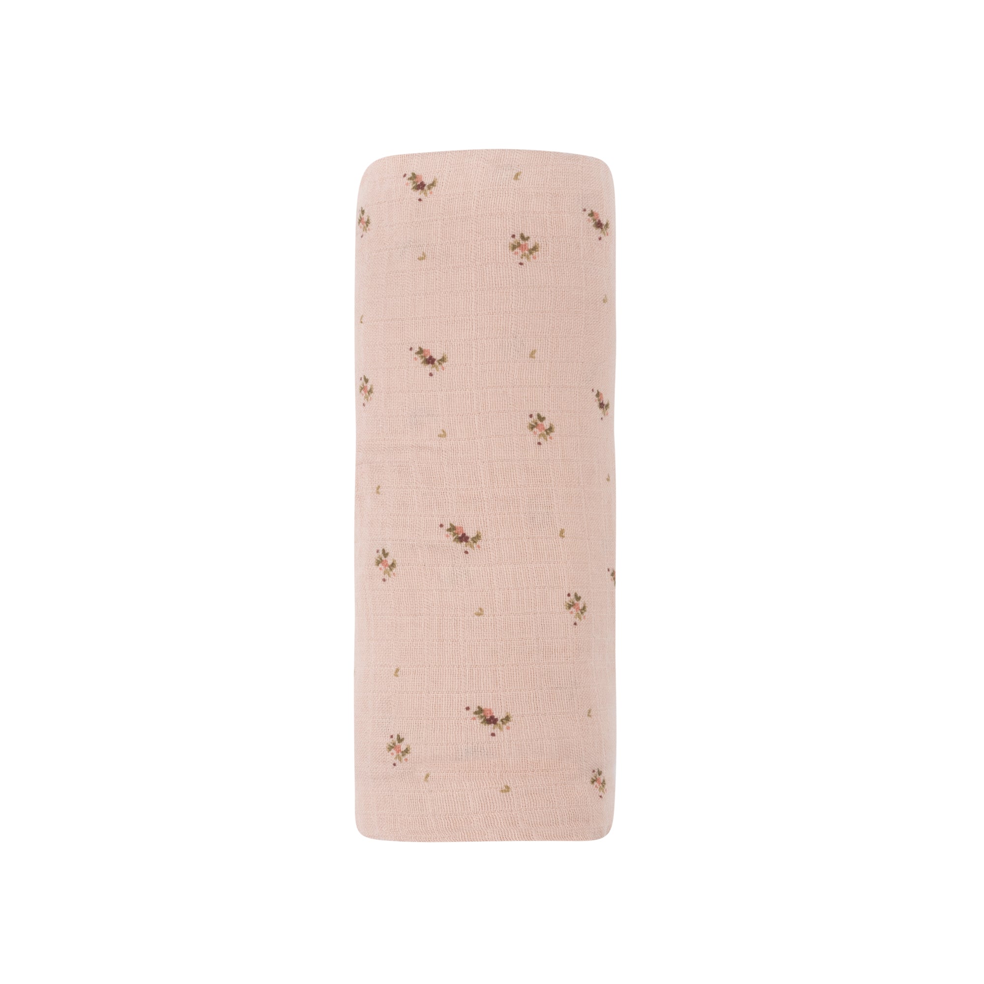 Breathable pink Floral Muslin Cotton swaddle blanket