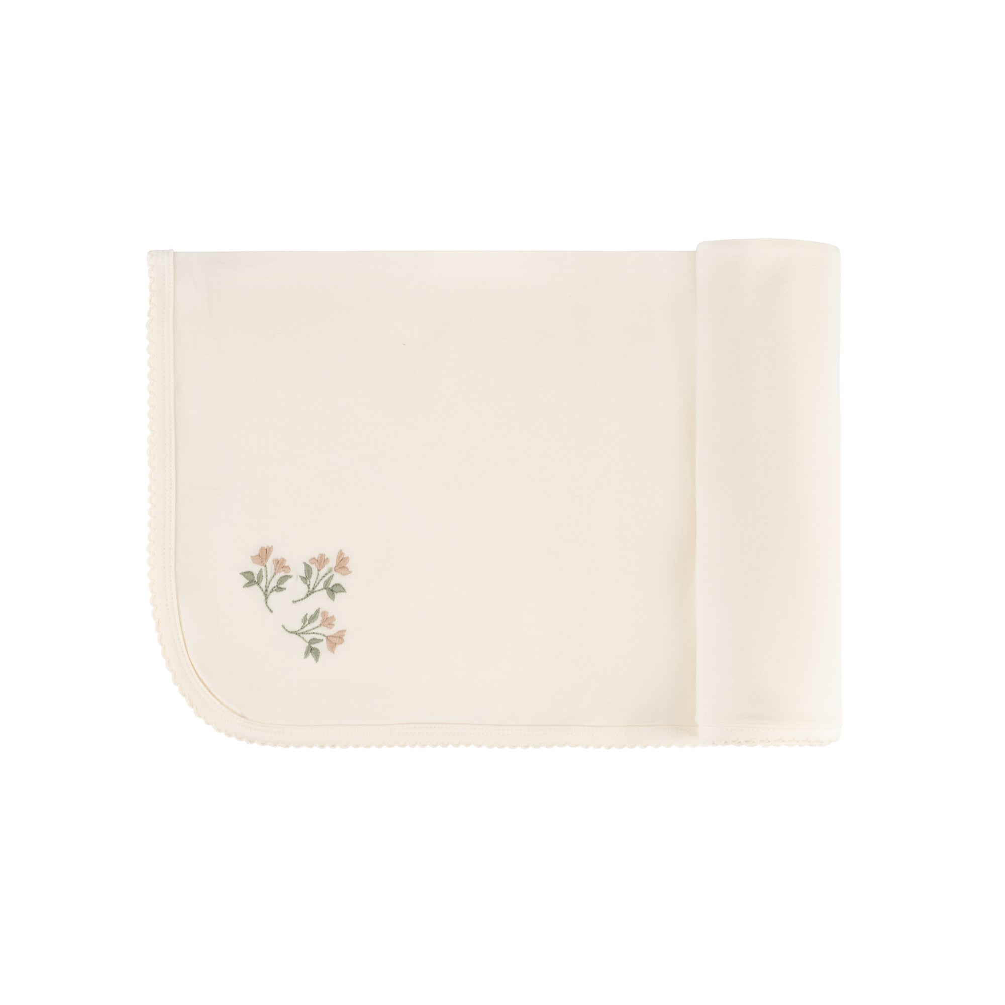 Jersey Cotton -Embroidered Collar Collection- Blanket