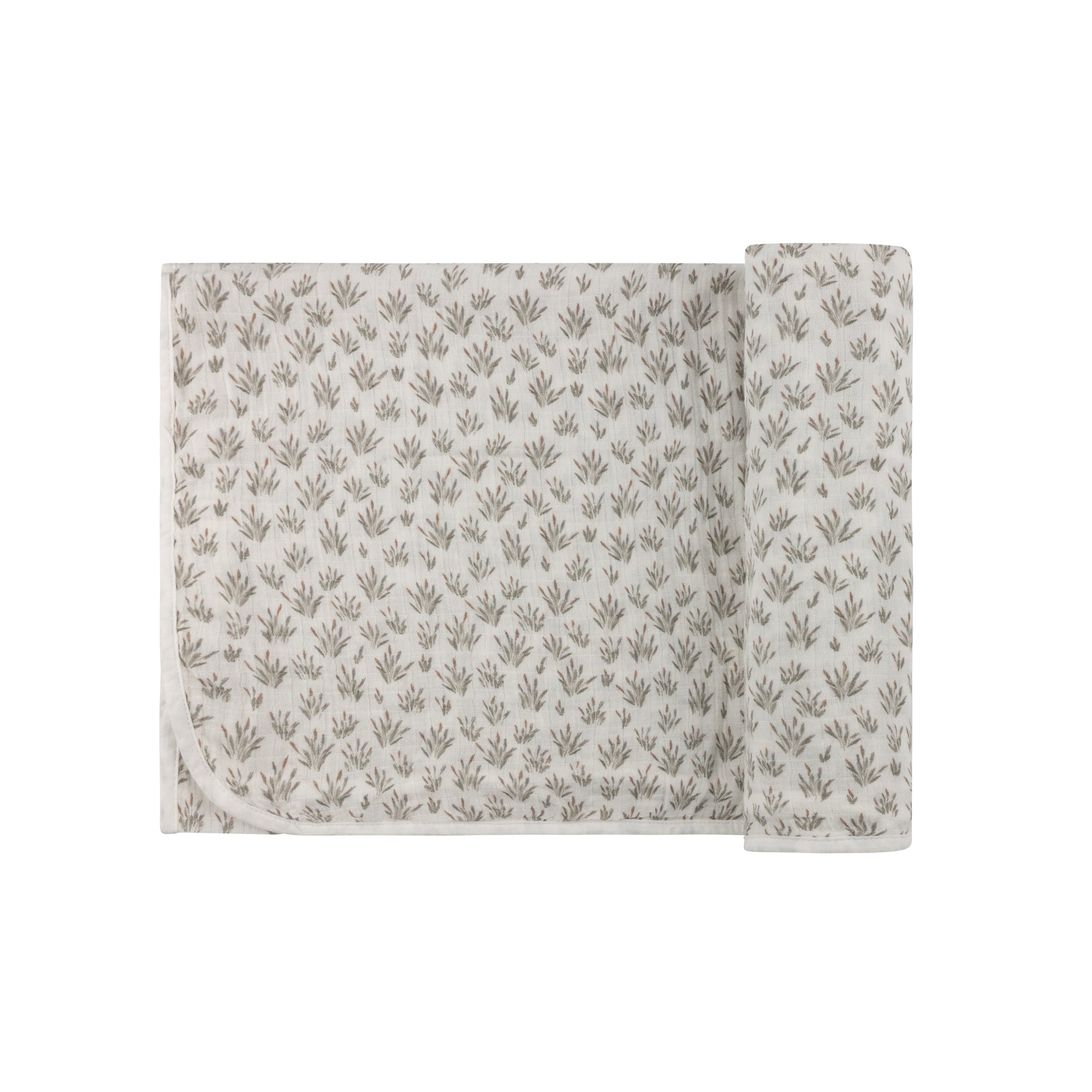 French Terry Blooms Collection - Muslin Swaddle