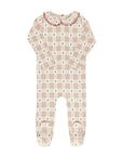 Cotton Floral Plaid Collection - Footie