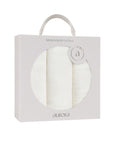 Hypoallergenic Gift ready ivory Burp Cloth set