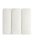 Hypoallergenic ivory Burp Cloth set