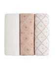 Hypoallergenic Pink Burp Cloth set