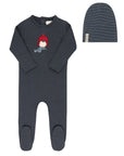 French Terry Autumn Kids Collection - Footie + Beanie