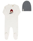 French Terry Autumn Kids Collection - Footie + Beanie