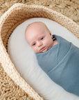 2 Pack Cotton Muslin Swaddle Blanket - Blue Garden Flower