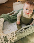 Cotton Floral Plaid Collection - Bodysuit + Overalls