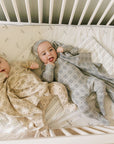 Cotton Floral Plaid Collection - Muslin Swaddle