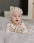 Cotton Floral Plaid Collection - Footie