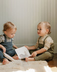 Cotton Floral Plaid Collection - Bodysuit + Overalls