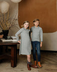 Cotton Floral Plaid Collection - Dress