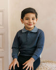French Terry Autumn Kids Collection - Polo Sweatshirt