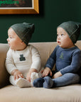Velour Plaid Bear Collection - Footie