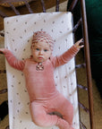 Velour Plaid Bear Collection - Footie + Beanie