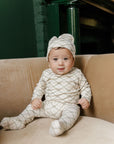 Cotton Plaid Print Collection - Footie + Beanie