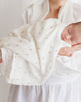 Breathable Floral Muslin Cotton Baby Swaddle