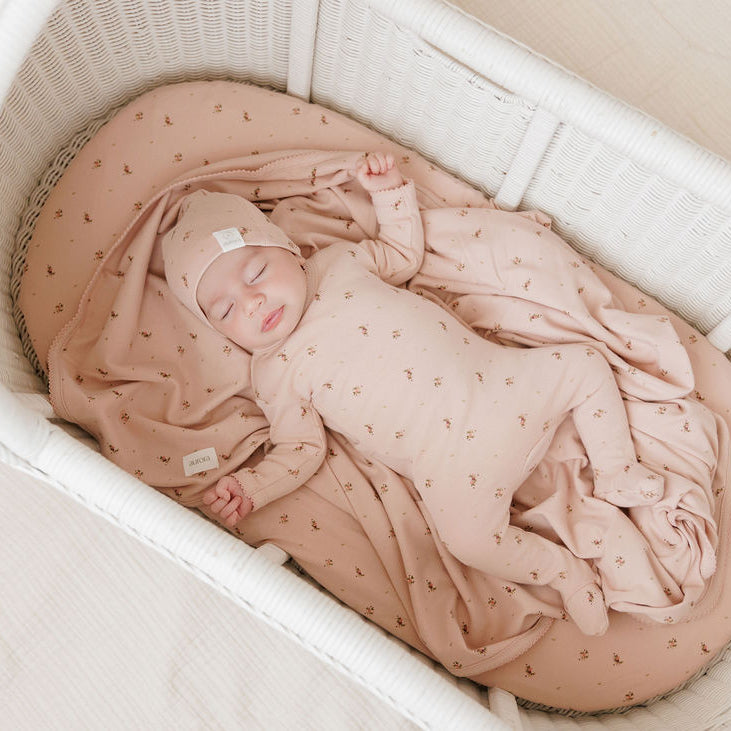 Breathable Floral Muslin Cotton Swaddle set