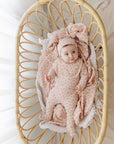 French Terry Blooms Collection - Muslin Swaddle