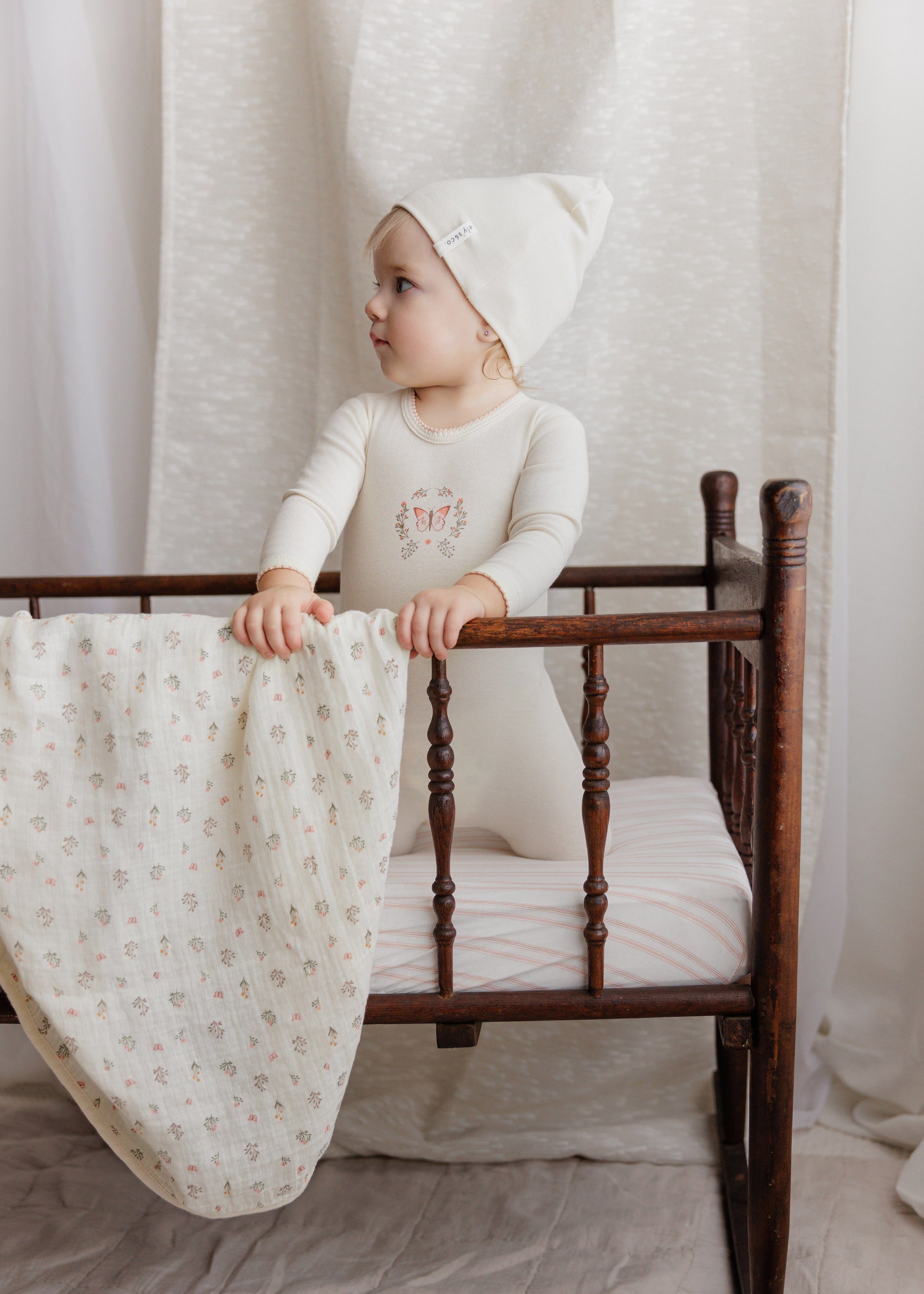 Soft pink Cotton Baby Footie onesie outfit – Garden Floral Center